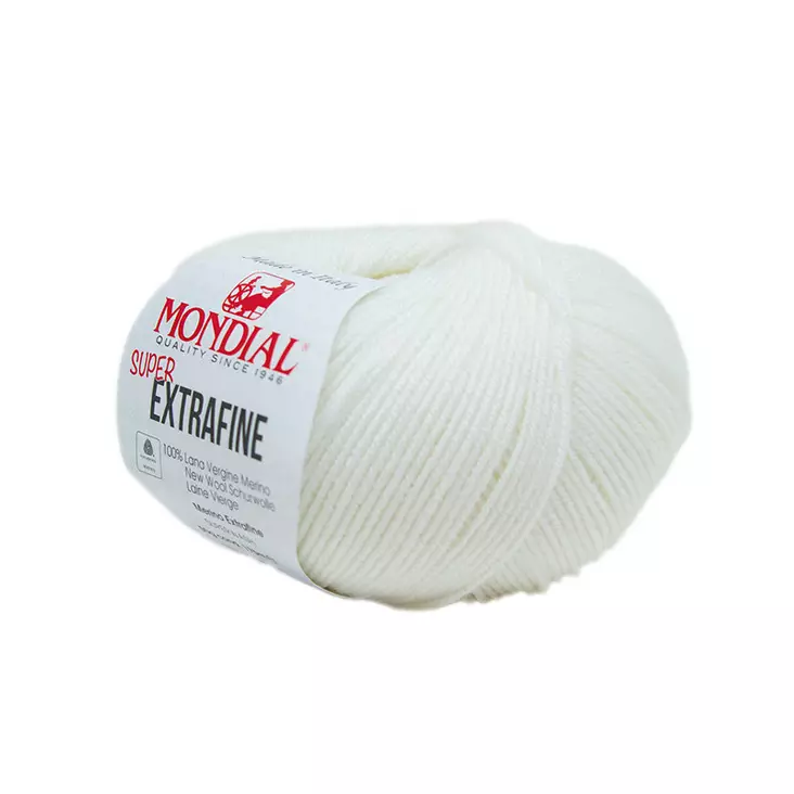 MONDIAL MERINO EXTRAFINE-100 100% MERINOVILLA 50G - 175M - Merino 175 - 36346 - 1