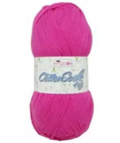 KING COLE COTTON SOCKS 4PLY FUCHSIA - Kesäsukkalangat - 32436 - 1
