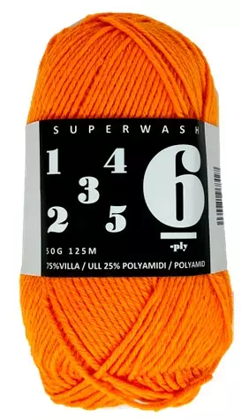 MARKUS COMPANY 6PLY ORANGE NEON - 6 ply Markus Company sukkalangat - 31516 - 1