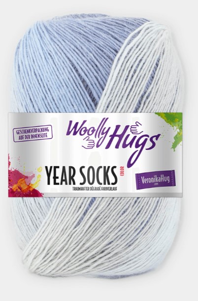 PRO LANA YEAR SOCKS 5 X 100G - Pro Lana 1-säikeinen liukuvärjätty sukka - 31156 - 1