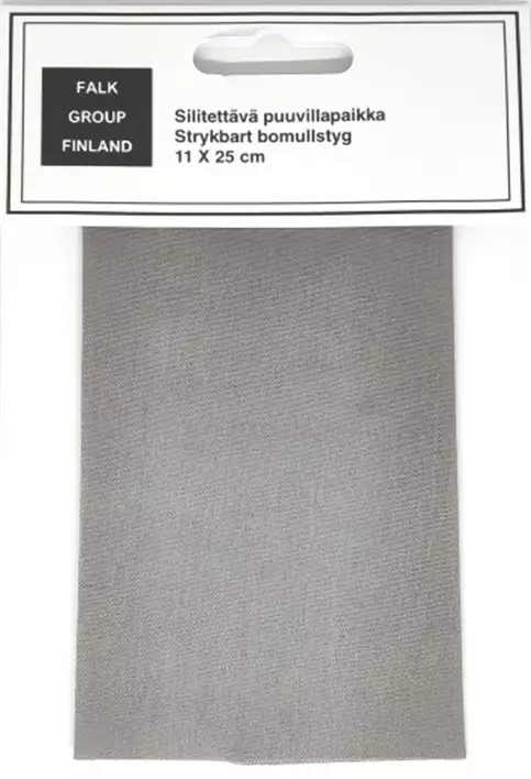 SILITETTÄVÄ OHUT PUUVILLAPAIKKA HARMAA 1110719 - Korjauspaikat - 25906 - 1