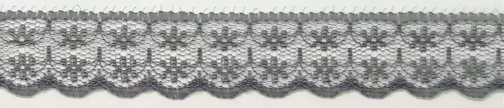 VÄRILLINEN TEKOKUITU REUNAPITSI HARMAA 22 MM - Tekokuitupitsit - 30476 - 1