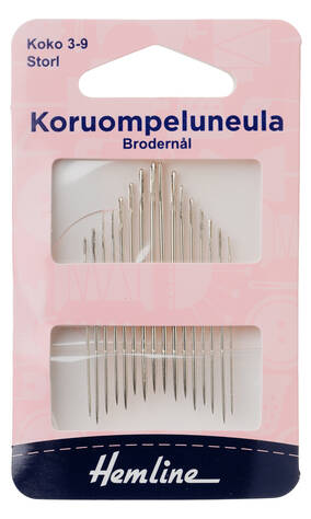 HEMLINE KORUOMPELUNEULA 3-9 - Hemline silmäneulat - 11107 - 1