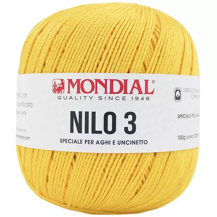 MONDIAL NILO-3-867 KELTAINEN 100% PUUVILLA 100G - 200M - Nilo 3 - 35957 - 1