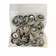 METALLINEN KANTANAPPI 22 MM SINIHARMAA 1PUSSI (N. 25 KPL) N2559-22 - Metallinapit - 36677 - 1