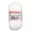 MONDIAL CRILLY-100 100% MIKROKUITU POLYESTER, 50g - 133m VALKOINEN - Akryylilangat - 36877 - 1
