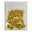 MUOVINEN KANTANAPPI 14 MM KULTA/KETJUKUVIO 1PUSSI (N. 50 KPL) N0625 - Koristenapit - 36577 - 1
