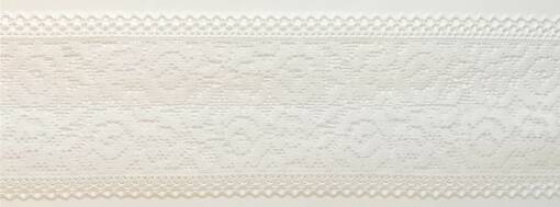 ELASTINEN VÄLIPITSI VALKOINEN 56 MM - Elastiset pitsit - 30367 - 1