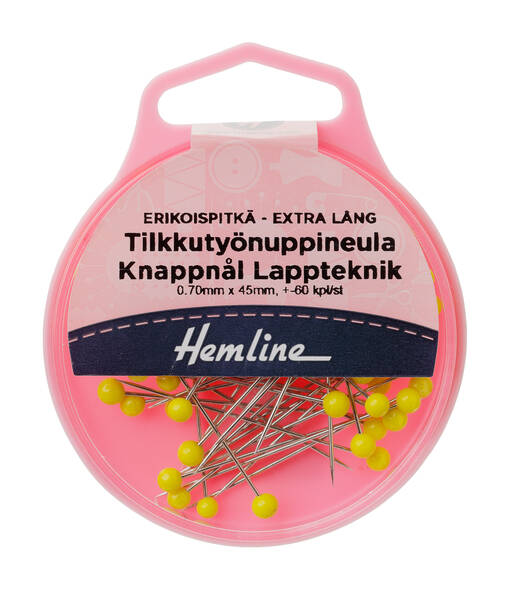 HEMLINE TILKKUTYÖNUPPINEULA 45MM - Hemline nuppineulat - 11327 - 1