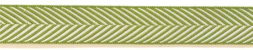 NAUHA HERRINGBONE 16 MM VIHREÄ - Kudottunauha - 30187 - 1