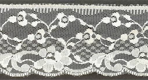 TEKOKUITU REUNAPITSI VALKOINEN 50 MM - Tekokuitupitsit - 15787 - 1