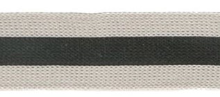 RAITANAUHA 25MM BEIGE MUSTA - Erikoisnauhat - 30207 - 1
