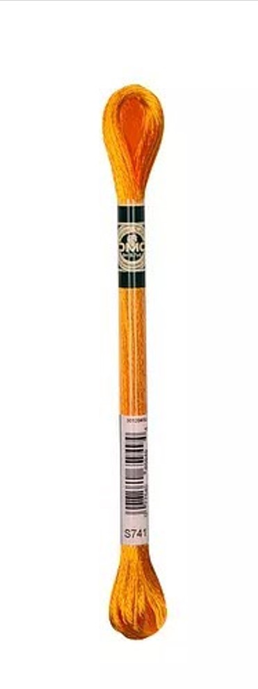 SATIN THREAD - 6 SKEINS 8M - DMC_1008F - 19057 - 1