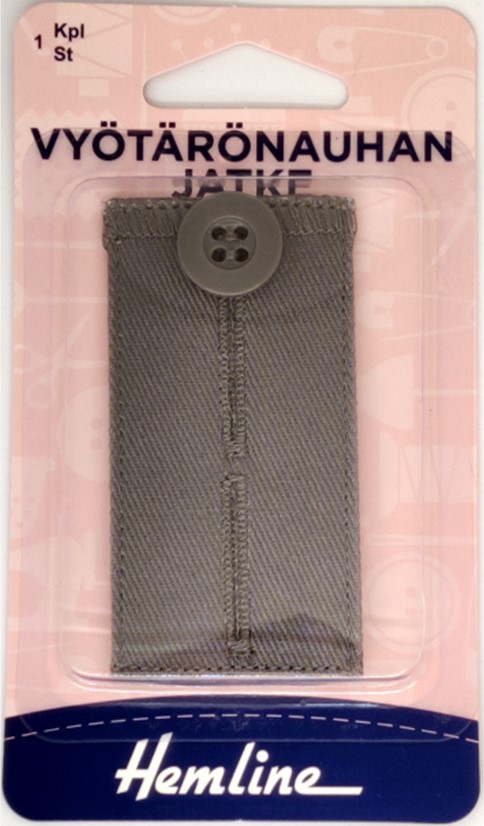 VYÖTÄRÖNAUHAN JATKE, VAALEAN HARMAA - Hemline kiinnittimet - 31177 - 1