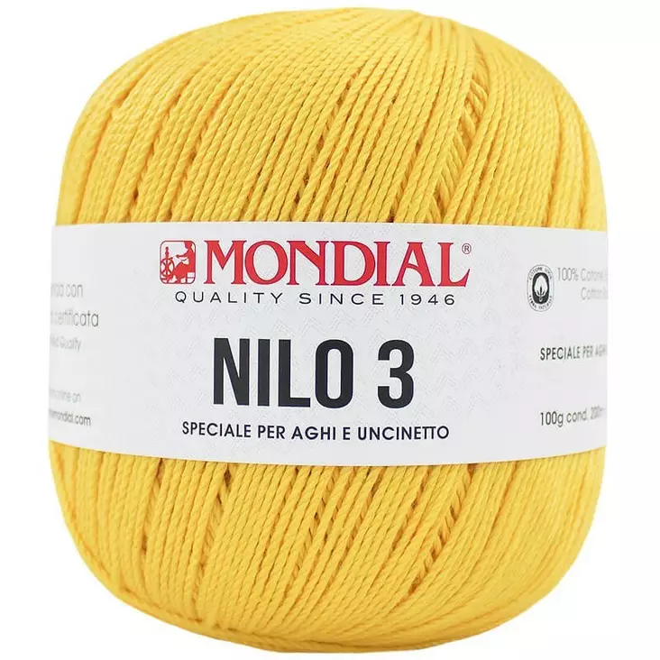 MONDIAL NILO-3-867 KELTAINEN 100% PUUVILLA 100G - 200M - Nilo 3 - 35957 - 1