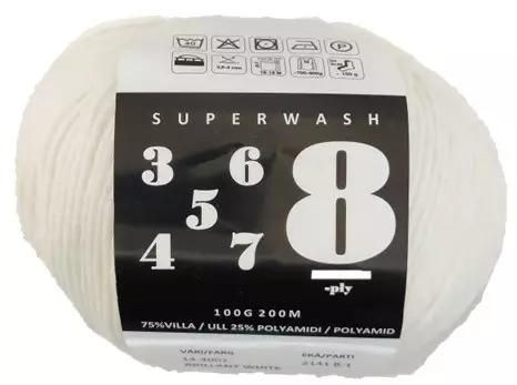 MARKUS COMPANY 8-PLY, BRILLIANT WHITE 100GR-200M - 8ply Markus Company sukkalangat - 28077 - 1