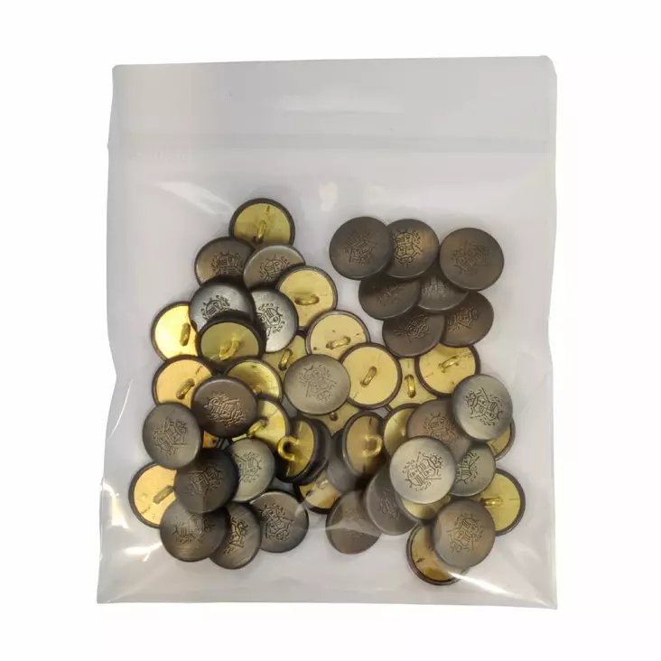 METALLINEN KANTANAPPI 14 MM PRONSSI/KUVIO 1PUSSI (N. 50 KPL) N5906-14 - Metallinapit - 36707 - 1