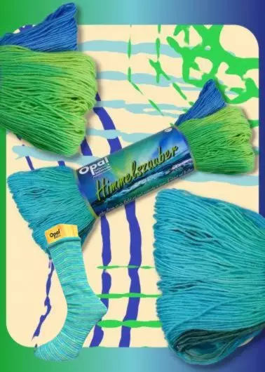 OPAL 30VUOTTA 4 ply 75% WOOL 25% PA 100g - 425m TAIVAAN TAIKAA 11775 - Opal 4-säikeiset sukkalangat - 36737 - 1