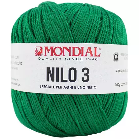MONDIAL NILO-3-868 RUOHONVIHREÄ 100% PUUVILLA 100G - 200M - Nilo 3 - 35958 - 1