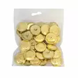METALLINEN KANTANAPPI 22 MM KULTA/MONOGRAMMI KUVIO 1PUSSI (N. 25 KPL) N3390-22 - Metallinapit - 36588 - 1