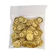 MUOVINEN 2-REIKÄ NAPPI 19 MM KULTA 1PUSSI (N. 50 KPL) N3397-19 - Koristenapit - 36868 - 1