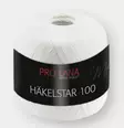 PRO LANA HÄKELSTAR 6 x 100 G 100 % PUUVILLA VALKOINEN - Häkelstar 100 - 32048 - 1