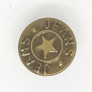 FARKKUNAPPI 17MM ANTIIKKIKULTA - Metallinapit - 28368 - 1