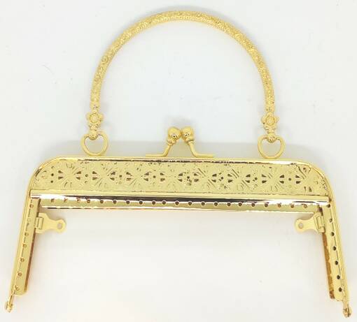 LAUKUN SANKA KULTA LEV. 18,5 CM - Laukku-ja kukkarotarvikkeet - 30288 - 1