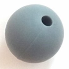 SILIKONIHELMET PYÖREÄ 15 MM TUMMANHARMAA SILI-15-34 - Silikoni helmet - 27518 - 1