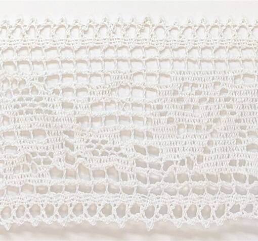 PUUVILLA VÄLIPITSI VALKOINEN 85 MM - Puuvillapitsit - 14518 - 1