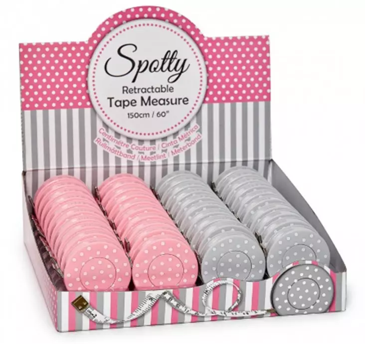 HEMLINE RULLAMITTANAUHA POLKADOT 150CM - Ompelutarvike lajitelmat - 18668 - 1