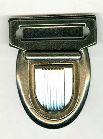 LAUKKULUKKO VANHA HOPEA 40MM - Laukku-ja kukkarotarvikkeet - 27908 - 1