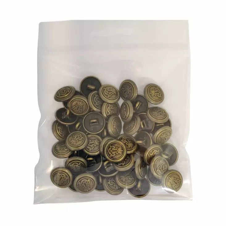METALLINEN KANTANAPPI 14 MM PRONSSI/KUVIO 1PUSSI (N. 45 KPL) N5907-14 - Metallinapit - 36708 - 1