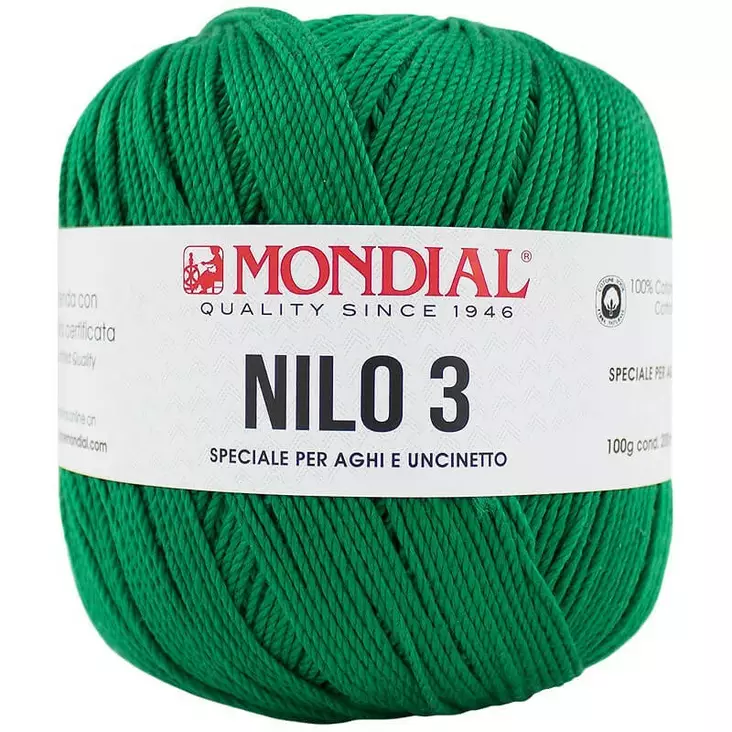 MONDIAL NILO-3-868 RUOHONVIHREÄ 100% PUUVILLA 100G - 200M - Nilo 3 - 35958 - 1