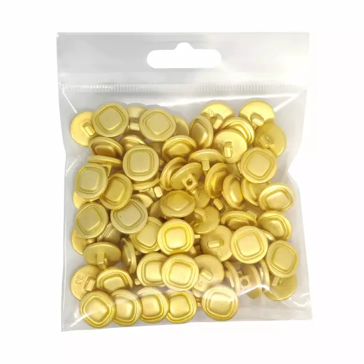 MUOVINEN KANTANAPPI 15 MM MATTAKULTA/RUUTU KUVIO 1PUSSI (N. 60 KPL) N0594 - Koristenapit - 36598 - 1