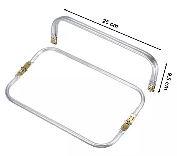 PUTKIKAHVA KÄSILAUKUILLE KOKO 25 CM X 9,5 CM - Laukku-ja kukkarotarvikkeet - 31998 - 1