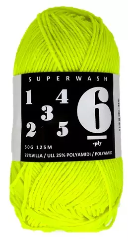 MARKUS COMPANY 6PLY YELLOW NEON - 6 ply Markus Company sukkalangat - 31519 - 1