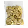 MUOVINEN KANTANAPPI 17 MM KULTA/KUVIO 1PUSSI (N. 60 KPL) N2923-17 - Koristenapit - 36609 - 1