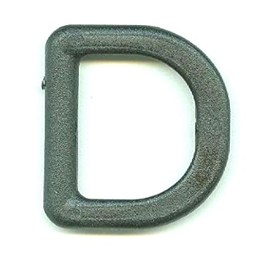 D-RENGAS MUSTA MUOVINEN 25MM - D-lenkit - 6389 - 1