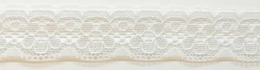 ELASTINEN REUNAPITSI WHITE 23 MM - Elastiset pitsit - 30369 - 1