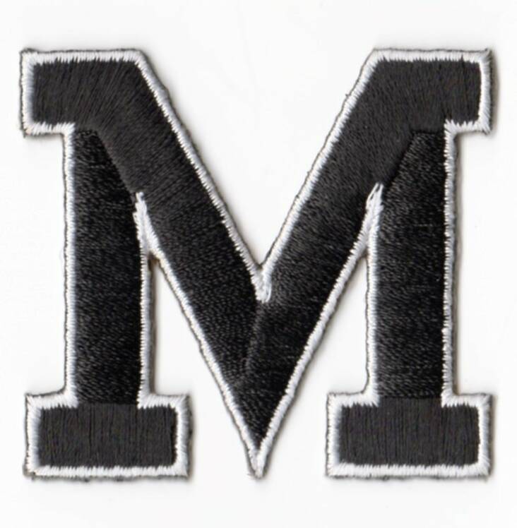 KIRJAIN M - MUSTA JOSSA VALK. REUNAT - Merkit - 28329 - 1