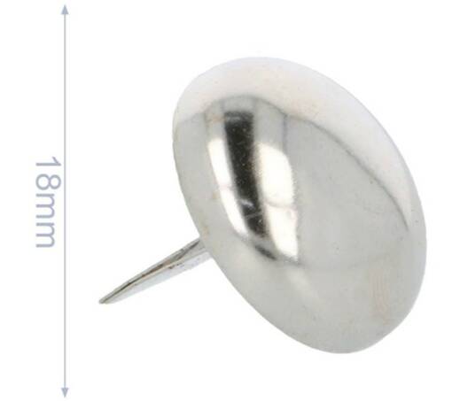 POHJANIITIT 18MM NIKKELI - Laukku-ja kukkarotarvikkeet - 30279 - 1