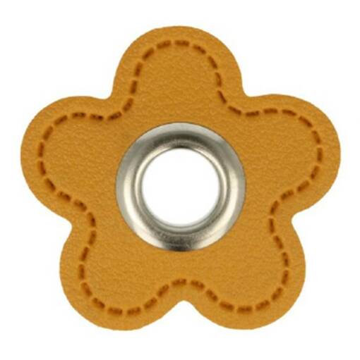 VAHVISTETTU PURJERENGAS KUKKA KELTAINEN LEV. 35 MM X 8 MM - Vahvistetut purjerenkaat - 18919 - 1