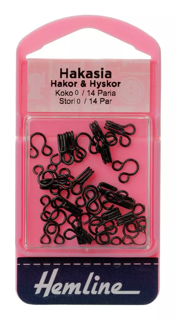 HEMLINE HAKASIA MUSTA H401-0 - Hemline hakaset - 11179 - 1