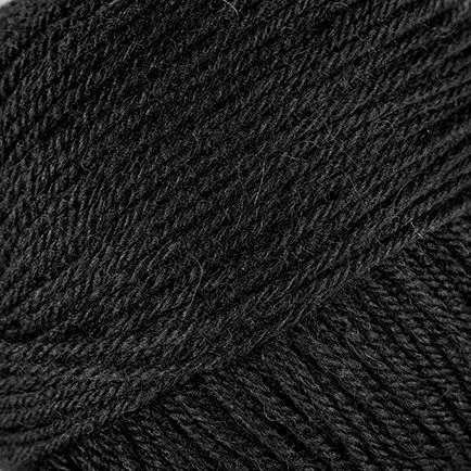 LAINES DU NORD BLUEFACE WOOL 100% VILLA 50G - 125M MUSTA - Blueface Wool - 36639 - 1