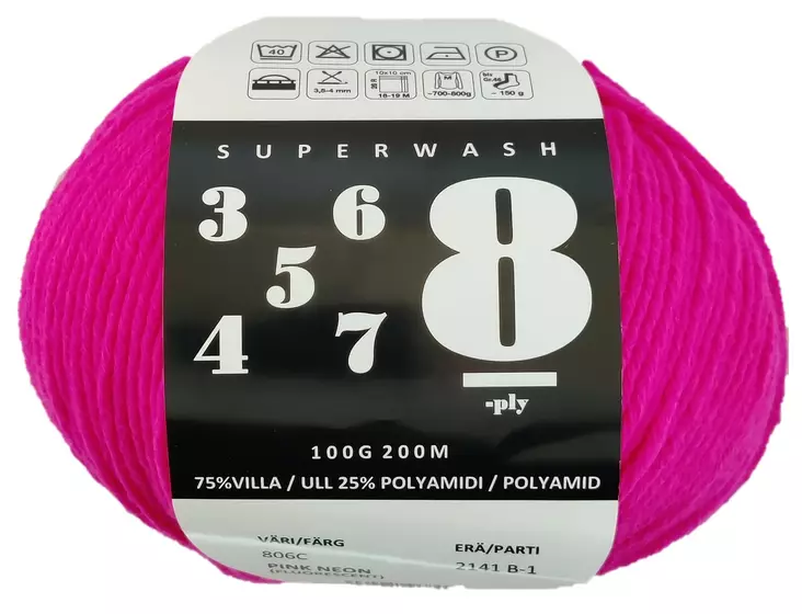 MARKUS COMPANY 8-PLY, PINK NEON 100GR-200M - 8ply Markus Company sukkalangat - 32109 - 1
