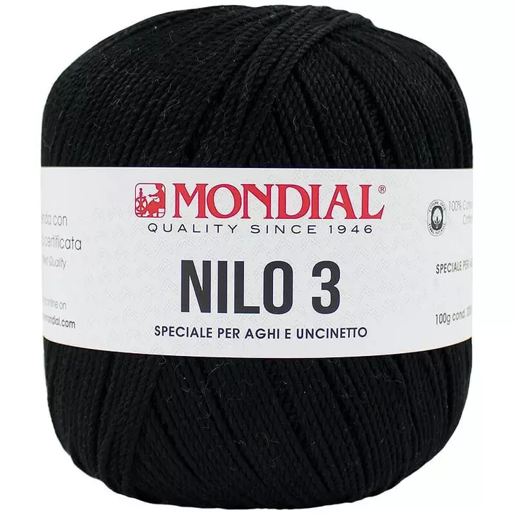 MONDIAL NILO-3-200 MUSTA 100% PUUVILLA 100G - 200M - Nilo 3 - 35969 - 1