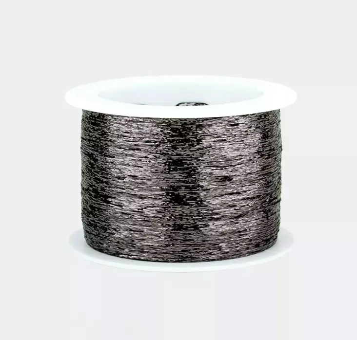 PRO LANA WH GLITZER METALLILANKA HIILI 62% PE 38% PA 1000M - Glitzer - 36489 - 1